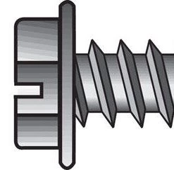 Hillman No. 6 X 1/2 in. L Slotted Hex Washer Head Sheet Metal Screws 100 pk