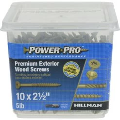 Hillman Power Pro No. 10 X 2-1/2 in. L Star Flat Head Exterior Deck Screws 5 lb -Cheap HILLMAN Store 77d7d387 5074 4430 9ad3 907d691f4f87