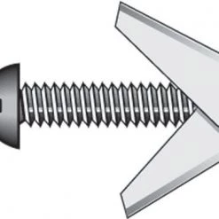Hillman 1/8 in. D X 3 in. L Round Steel Toggle Bolt 2 pk