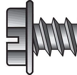 Hillman No. 8 X 1-1/2 in. L Slotted Hex Washer Head Sheet Metal Screws 100 pk