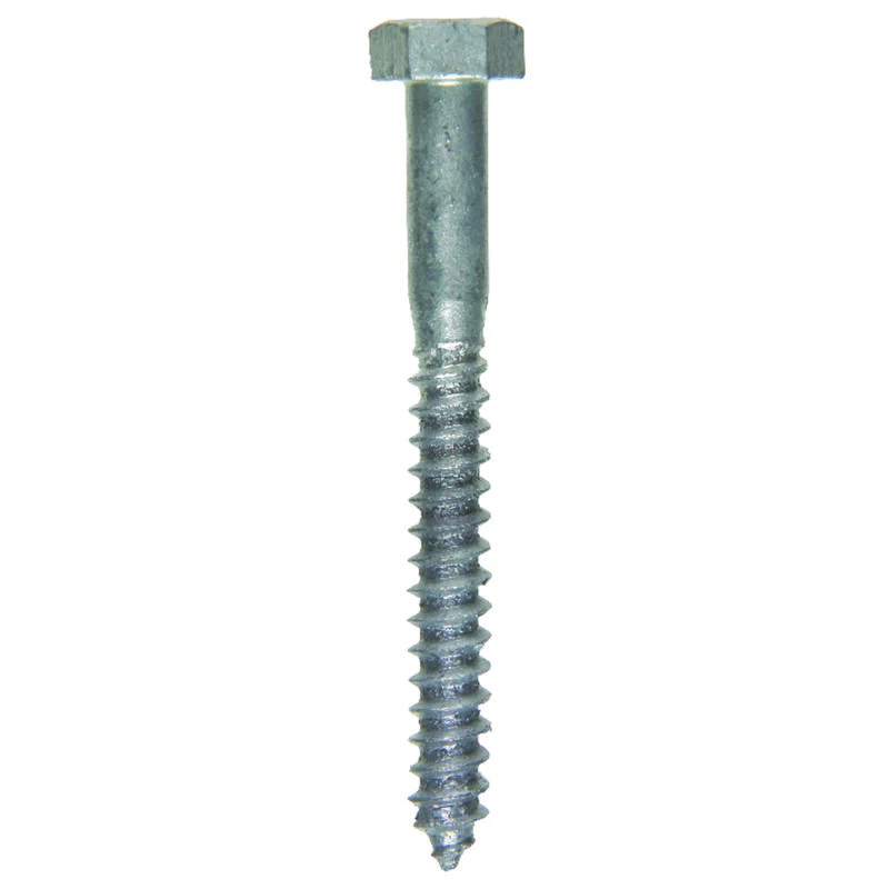 Hillman 5/16 in. X 3 in. L Hex Hot Dipped Galvanized Steel Lag Screw 100 pk 2 Hillman 5/16 in. X 3 in. L Hex Hot Dipped Galvanized Steel Lag Screw 100 pk - Image 2