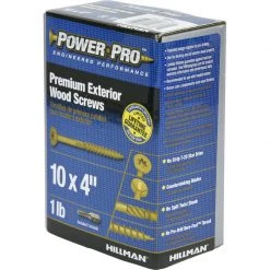 Hillman Power Pro No. 10 X 4 in. L Star Flat Head Premium Deck Screws 1 lb 57 pk -Cheap HILLMAN Store 7d96fed1 f8ac 48e4 99a3 079a639437fb