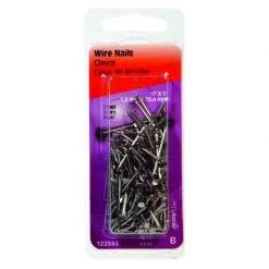 Hillman 17 Ga. X 1 in. L Bright Steel Wire Nails 1 pk 2 oz