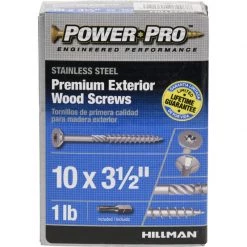 Hillman Power Pro No. 10 X 3-1/2 in. L Star Flat Head Exterior Deck Screws 1 lb -Cheap HILLMAN Store 7eeb04a1 0e40 45b1 9c0c 5cfa6c07d783