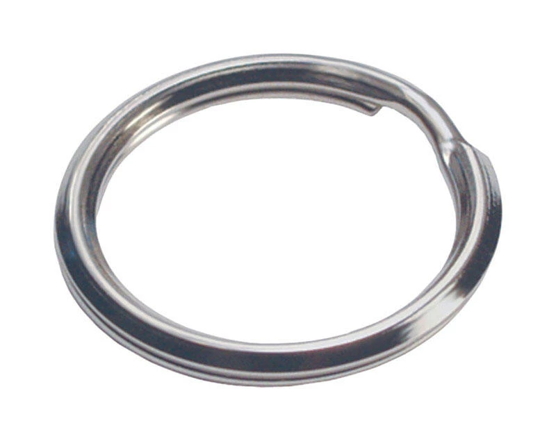 Hillman 3/4 in. D Tempered Steel Silver Split Rings Key Ring 1 Hillman 3/4 in. D Tempered Steel Silver Split Rings Key Ring