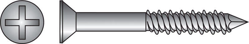 Hillman Tapper 3/16 in. D Steel Flat Head Concrete Screw Anchor 100 pk 1 Hillman Tapper 3/16 in. D Steel Flat Head Concrete Screw Anchor 100 pk