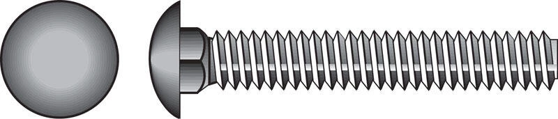 Hillman 1/2 in. X 1-1/2 in. L Zinc-Plated Steel Carriage Bolt 50 pk 1 Hillman 1/2 in. X 1-1/2 in. L Zinc-Plated Steel Carriage Bolt 50 pk