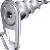 Hillman WallDriller Brass-Plated Drywall Picture Hook 35 lb 4 pk