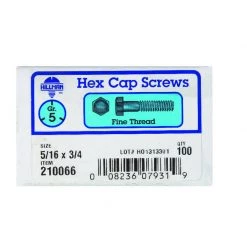 Hillman 5/16 in. D X 3/4 in. L Heat Treated Zinc Steel Hex Head Cap Screw 100 pk -Cheap HILLMAN Store 855e98f5 862b 4760 acf8 5f127a3d38f8