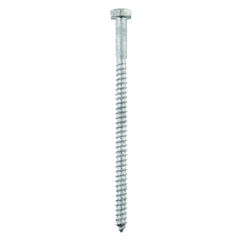 Hillman 1/4 in. X 4-1/2 in. L Hex Hot Dipped Galvanized Steel Lag Screw 100 pk 2 Hillman 1/4 in. X 4-1/2 in. L Hex Hot Dipped Galvanized Steel Lag Screw 100 pk - Image 2
