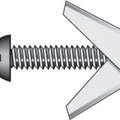 Hillman 1/8 in. D X 4 in. L Round Steel Toggle Bolt 2 pk