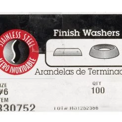 Hillman Stainless Steel .138 in. Countersunk Finish Washer 100 pk -Cheap HILLMAN Store 8abf3c10 9368 4dd9 a057 4e21265f91f0