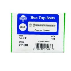 Hillman 1/4 in. D X 2 in. L Zinc Plated Steel Hex Tap Bolt 100 pk 3 Hillman 1/4 in. D X 2 in. L Zinc Plated Steel Hex Tap Bolt 100 pk -Cheap HILLMAN Store 8d17054f 05bc 4b22 9d44 9921bb1b98ef