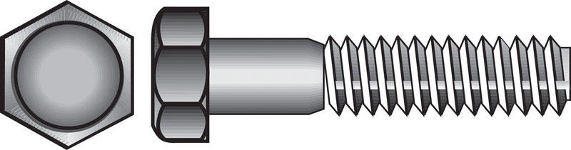 Hillman 1/2 in. D X 4 in. L Zinc Plated Steel Hex Bolt 25 pk 1 Hillman 1/2 in. D X 4 in. L Zinc Plated Steel Hex Bolt 25 pk