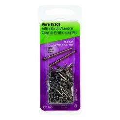 Hillman 19 Ga. X 1/2 in. L Bright Steel Brad Nails 1 pk 1.75 oz