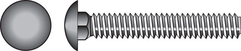 Hillman 5/16 in. X 2 in. L Stainless Steel Carriage Bolt 50 pk 1 Hillman 5/16 in. X 2 in. L Stainless Steel Carriage Bolt 50 pk