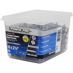 Hillman Power Pro No. 10 X 2-1/2 in. L Star Flat Head Premium Deck Screws 5 lb 395 pk -Cheap HILLMAN Store 908f6253 e41d 4418 a1c7 109438c009a1