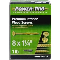 Hillman Power Pro No. 8 X 1-1/4 in. L Star Yellow Zinc Wood Screws 1 lb 242 pk 6 Hillman Power Pro No. 8 X 1-1/4 in. L Star Yellow Zinc Wood Screws 1 lb 242 pk -Cheap HILLMAN Store 9482aa9f 8715 4bab a2f1 5a75d25dd9ef