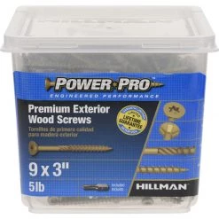 Hillman Power Pro No. 9 X 3 in. L Star Flat Head Premium Deck Screws 5 lb 417 pk 8 Hillman Power Pro No. 9 X 3 in. L Star Flat Head Premium Deck Screws 5 lb 417 pk -Cheap HILLMAN Store 960175d1 91b3 404b ba06 6e644dbd60e3