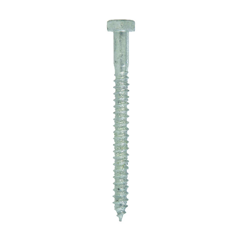 Hillman 1/4 in. X 3 in. L Hex Hot Dipped Galvanized Steel Lag Screw 100 pk 2 Hillman 1/4 in. X 3 in. L Hex Hot Dipped Galvanized Steel Lag Screw 100 pk - Image 2