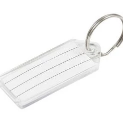 Hillman Metal Silver Labeling/ID Key Ring