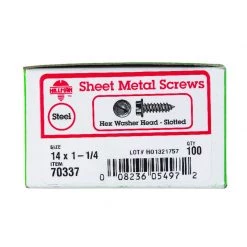 Hillman No. 14 X 1-1/4 in. L Slotted Hex Washer Head Sheet Metal Screws 100 pk 3 Hillman No. 14 X 1-1/4 in. L Slotted Hex Washer Head Sheet Metal Screws 100 pk -Cheap HILLMAN Store 99f19ce3 07b0 47ba a46d af37d68bbee4