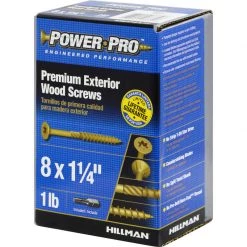 Hillman Power Pro No. 8 X 1-1/4 in. L Star Bronze Ceramic Wood Screws 1 lb 242 pk -Cheap HILLMAN Store 9c9a6273 b4a0 4c37 807d 3c85ea00fdcf