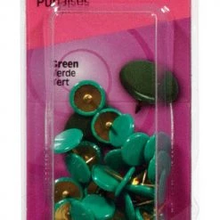 Hillman Green Push Pins 40 pk