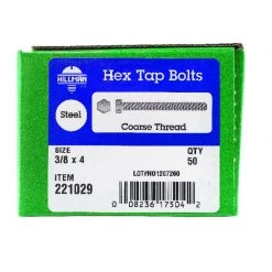 Hillman 3/8 in. D X 4 in. L Zinc Plated Steel Hex Tap Bolt 50 pk -Cheap HILLMAN Store a688e914 6f36 4309 a7fd 1418187fc061