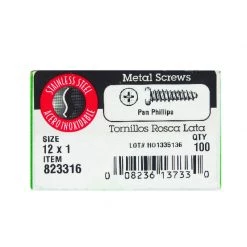 Hillman No. 12 X 1 in. L Phillips Pan Head Sheet Metal Screws 100 pk 3 Hillman No. 12 X 1 in. L Phillips Pan Head Sheet Metal Screws 100 pk -Cheap HILLMAN Store a7fd2ac6 65e0 4bf1 aeee d774a3ec2cc9