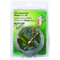 Hillman MegaHook Brass-Plated Silver Heavy Duty Picture Hook Kit 100 lb 1 pk -Cheap HILLMAN Store a92c2530 3a32 446f 88fd 689f8967764f