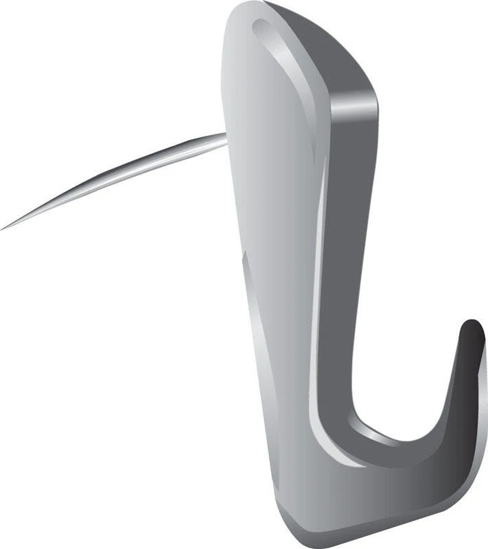 Hillman WallBiter Brass-Plated Silver Large Picture Hook 60 lb 3 pk 1 Hillman WallBiter Brass-Plated Silver Large Picture Hook 60 lb 3 pk