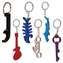 Hillman 1 in. D Aluminum Assorted Bottle Opener Key Chain
