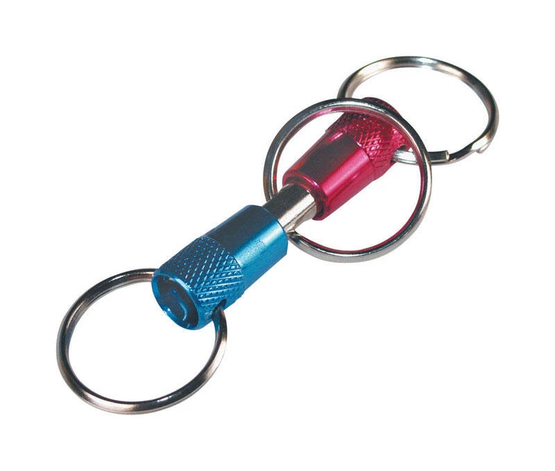 Hillman Metal Blue/Pink Valet Key Chain 1 Hillman Metal Blue/Pink Valet Key Chain