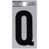 Hillman 2 in. Reflective Black Vinyl  Self-Adhesive Letter Q 1 pc
