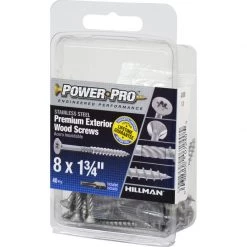 Hillman Power Pro No. 8 X 1-3/4 in. L Star Exterior Wood Screw 40 pk -Cheap HILLMAN Store ad5bc310 9f2f 49b4 8179 2d2999d89c01