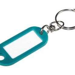 Hillman Metal/Plastic Assorted Labeling/ID Key Ring