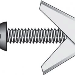 Hillman 1/4 in. D X 3 in. L Round Steel Toggle Bolt 6 pk