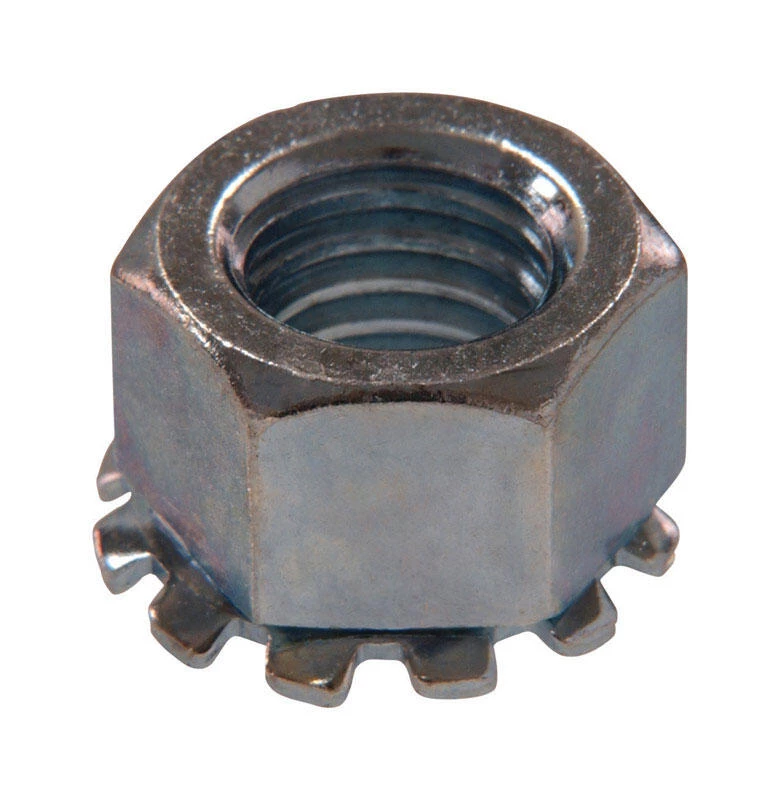 Hillman #8-32 Zinc-Plated Steel SAE Keps Lock Nut 100 pk 1 Hillman #8-32 Zinc-Plated Steel SAE Keps Lock Nut 100 pk
