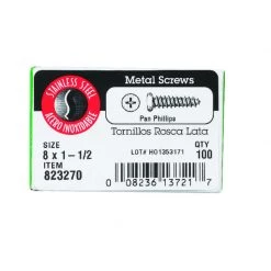 Hillman No. 8 X 1-1/2 in. L Phillips Pan Head Sheet Metal Screws 100 pk -Cheap HILLMAN Store b0ce1124 9319 4a7a 9d31 342bbbca2b9f