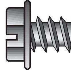 Hillman No. 8 X 1/2 in. L Slotted Hex Washer Head Sheet Metal Screws 100 pk
