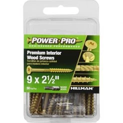 Hillman Power Pro No. 9 X 2-1/2 in. L Star Wood Screws 50 pk -Cheap HILLMAN Store b26a627f dd83 42b6 ac11 ce611953cd2a