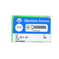 Hillman No. 10-32 X 1/2 in. L Phillips Flat Head Zinc-Plated Steel Machine Screws 100 pk 3 Hillman No. 10-32 X 1/2 in. L Phillips Flat Head Zinc-Plated Steel Machine Screws 100 pk -Cheap HILLMAN Store b2e5d03e f3d3 4b00 969c 64e85cc3162f
