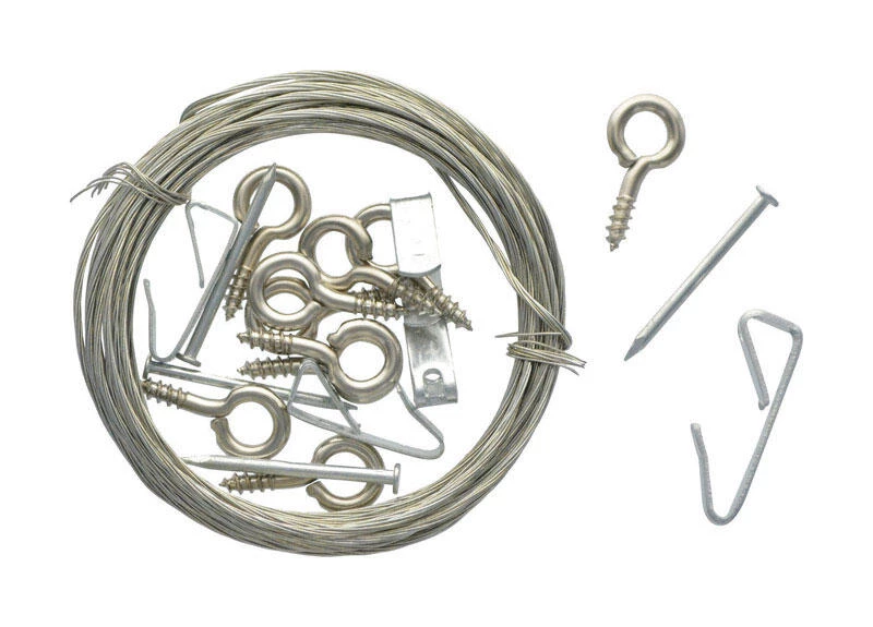 Hillman OOK Brass-Plated Hanger Picture Hanging Kit 100 lb 17 pk 1 Hillman OOK Brass-Plated Hanger Picture Hanging Kit 100 lb 17 pk