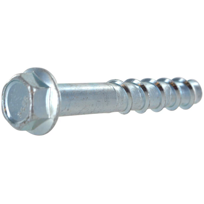Hillman Screw-Bolt+ 3/8 in. D X 4 in. L Steel Concrete Screw Anchor 15 pk 1 Hillman Screw-Bolt+ 3/8 in. D X 4 in. L Steel Concrete Screw Anchor 15 pk