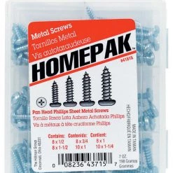 Hillman Homepak No. 14 Phillips Pan Head Sheet Metal Screw Assortment 1 pk