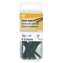 Hillman 1-5/8 in. Panel Black Coating Steel Nail Large Head