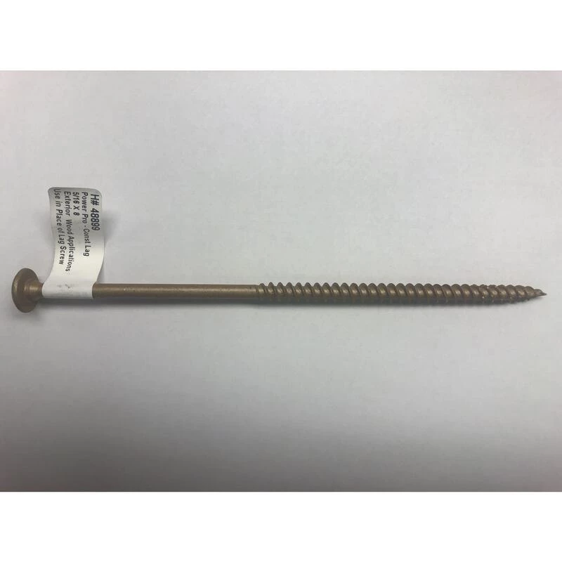 Hillman Power Pro 5/16 in. X 8 in. L Star Steel Lag Screw 1 pk 1 Hillman Power Pro 5/16 in. X 8 in. L Star Steel Lag Screw 1 pk