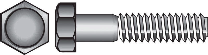 Hillman 1/2 in. D X 1 in. L Zinc Plated Steel Hex Bolt 50 pk 1 Hillman 1/2 in. D X 1 in. L Zinc Plated Steel Hex Bolt 50 pk