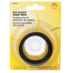 Hillman 50 ft. L Black Annealed Steel 28 Ga. Wire
